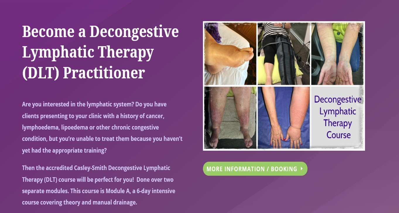 Lymphoedema Training Course Decongestive Lymphatic Therapy